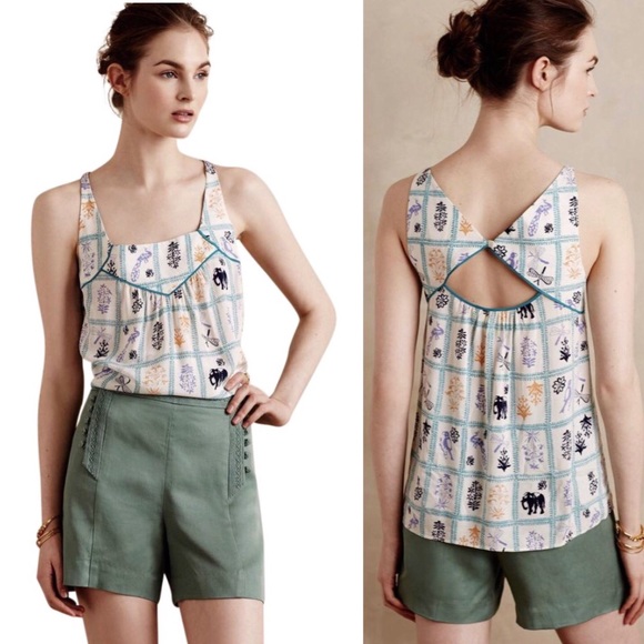 Anthropologie Tops - Anthropologie Pretty Mazie Tank by Maeve S